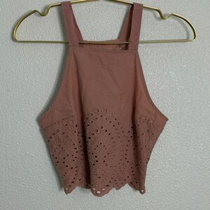 Abercrombie and Fitch - Chic Mauve Eyelet Women's Tank Top- XS